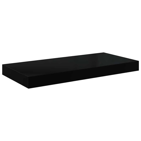 vidaXL Vegghengd Hilla H&aacute;glans Sv&ouml;rt 50x23x3,8 cm MDF