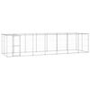 vidaXL &Uacute;tihundabyrgi me&eth; &THORN;aki Sinkh&uacute;&eth;a&eth; St&aacute;l 16,94 m&sup2;