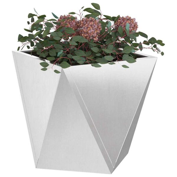 vidaXL Plöntuker 2 pcs Silfur 30 x 30 x 30 cm Ryðfrítt Stál