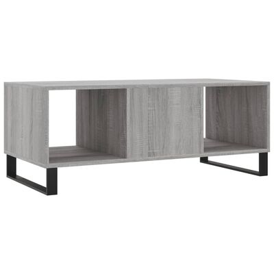 vidaXL Sófaborð Grátt Sonoma 102x50x40 Samsettur Viður