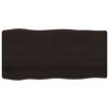 vidaXL Bor&eth;plata 100x50x(2-6)cm Me&eth;h&ouml;ndla&eth;ur Vi&eth;ur N&aacute;tt&uacute;rulegar Br&uacute;nir