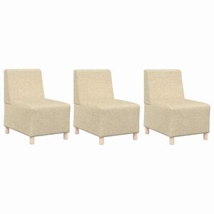 vidaXL Sofaeiningar &aacute;n handfanga 3 pcs Rj&oacute;malitur 55 x 74 x 82 cm
