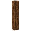 vidaXL Mj&oacute;r Geymslusk&aacute;pur Reyklitu&eth; Eik 40x42,5x225 cm Samsettur Vi&eth;ur