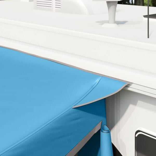 vidaXL Afturhleratjald me&eth; &thorn;aki Bl&aacute;r 285 x 255 x 245 cm taft