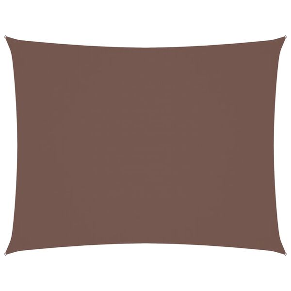 vidaXL S&oacute;lskyggni Segl Oxfordd&uacute;kur R&eacute;tthyrnt 2x3,5 m Br&uacute;nt