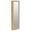 vidaXL Skartgripask&aacute;pur me&eth; Spegli Veggfestur 30x8,5x106 cm