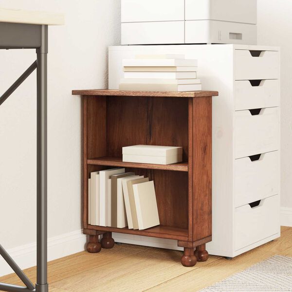 vidaXL Hillur me&eth; hillu me&eth; geymslu Br&uacute;nn 47 x 16 x 55 cm Eika