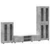 vidaXL Sj&oacute;nvarpssk&aacute;pasett FLORIN 3 pcs Steingri&eth; Samsettur vi&eth;ur