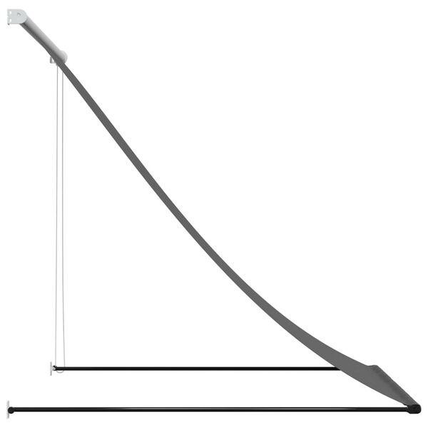 vidaXL &Uacute;tdraganleg Mark&iacute;sa 150x150 cm Reykgr&aacute;tt Efni og St&aacute;l