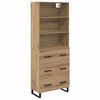 vidaXL H&aacute;bor&eth; me&eth; sk&uacute;ffu 2 pcs Artisan Eik Samsettur vi&eth;ur