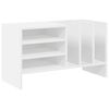 vidaXL Pl&ouml;tusk&aacute;pur me&eth; hillu Hv&iacute;tt 78.5 x 35 x 45 cm Samsettur vi&eth;ur