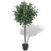 vidaXL Gerviplanta L&aacute;rvi&eth;ur me&eth; Potti 120 cm Gr&aelig;n