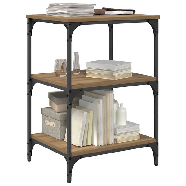 vidaXL Prentara standur Artisan Eik 50 x 41 x 75 cm Samsettur vi&eth;ur