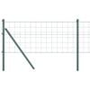 vidaXL Gir&eth;ing me&eth; p&oacute;st Gr&aelig;nn 0,6 x 50 m St&aacute;l og PVC