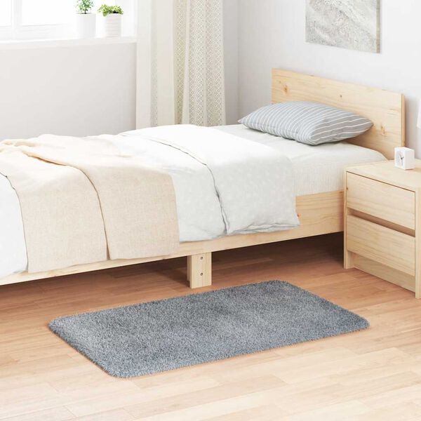 vidaXL R&yacute;jamotta me&eth; H&aacute;u Flosi NAVARRA Lj&oacute;sgr&aacute;r 60x100 cm Polyester