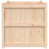 vidaXL Gróðurker 70x70x70 cm Gegnheill Furuviður