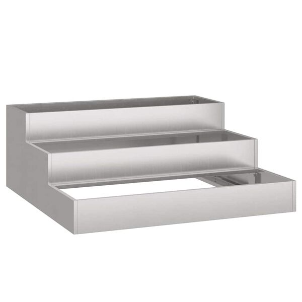 vidaXL Gar&eth;pl&ouml;ntukassi Rusty 90 x 90 x 35 cm Ve&eth;ra&eth; st&aacute;l