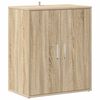 vidaXL Sk&oacute;sk&aacute;pur Sonoma Eikarlitur 60x35x70 cm Samsettur Vi&eth;ur