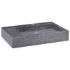 vidaXL Vaskur Svartur 58x39x10 cm Marmari