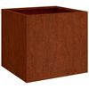 vidaXL gr&oacute;&eth;ursetningar 2 stk 42x40x39 cm Corten St&aacute;l