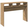 vidaXL Veggbor&eth; Listamannseikarlitur 105x30x80 cm Samsettur Vi&eth;ur