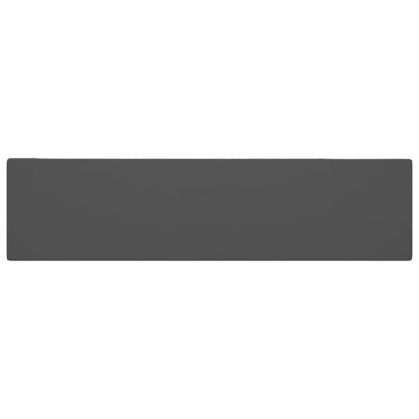 vidaXL Baðherbergisvaskur með Yfirfalli Keramik Dökkgrár