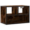 vidaXL sj&oacute;nvarpssk&aacute;pur Reykt Eik 60x31x39,5cm Hanna&eth;ur vi&eth;ur og m&aacute;lmur