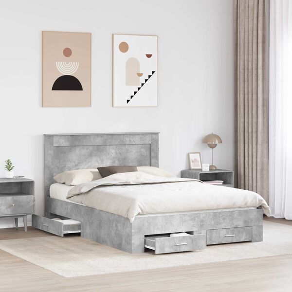 vidaXL Ramsv&iacute;k me&eth; sk&uacute;ffu me&eth; h&ouml;fu&eth;gafl me&eth; geymslu Samsettur vi&eth;ur