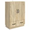 vidaXL Vi&eth;beinteyfla me&eth; sk&uacute;ffu Sonoma eikarlitur 66 x 34,5 x 92 cm