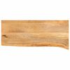 vidaXL Bor&eth;plata me&eth; N&aacute;tt&uacute;rulegum Br&uacute;num 80x20x2,5 cm Mang&oacute;vi&eth;ur