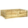 vidaXL Upph&aelig;kka&eth; Be&eth; 150x100x40 cm Gegndreyptur Vi&eth;ur