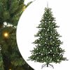 vidaXL Gervi hengdu j&oacute;latr&eacute; me&eth; 300 LED Gr&aelig;nn 240 cm PVC og St&aacute;l