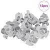 vidaXL Pronged T-nut 12 pcs Silfur M6 mm St&aacute;l