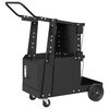 vidaXL Su&eth;uvagn Svartur 91 x 47 x 96 cm St&aacute;l