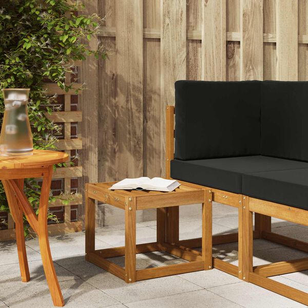 vidaXL St&oacute;lbekkur N&aacute;tt&uacute;rulegur 43 x 43 x 37 cm Hrein akas&iacute;utr&eacute;