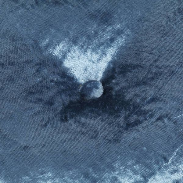 vidaXL Hringlaga Gólfpúði Flauel 40x20 cm Blár