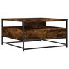 vidaXL S&oacute;fabor&eth; Reyklitu&eth; Eik 80x80x45 cm Samsettur Vi&eth;ur
