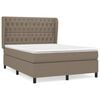 vidaXL H&oacute;lfa&eth; Springr&uacute;m me&eth; D&yacute;nu Br&uacute;ngr&aacute;tt 140x190 cm Tauefni