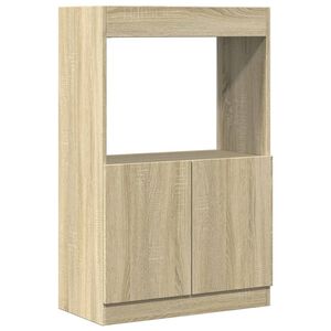 vidaXL Skenkur Sonoma Oak 63x33x100 cm Samsettur Vi&eth;ur