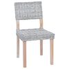 vidaXL Bor&eth;st&oacute;ll 2 pcs Hv&iacute;tt &thorn;vott 46 x 55 x 84 cm Kubu rattan
