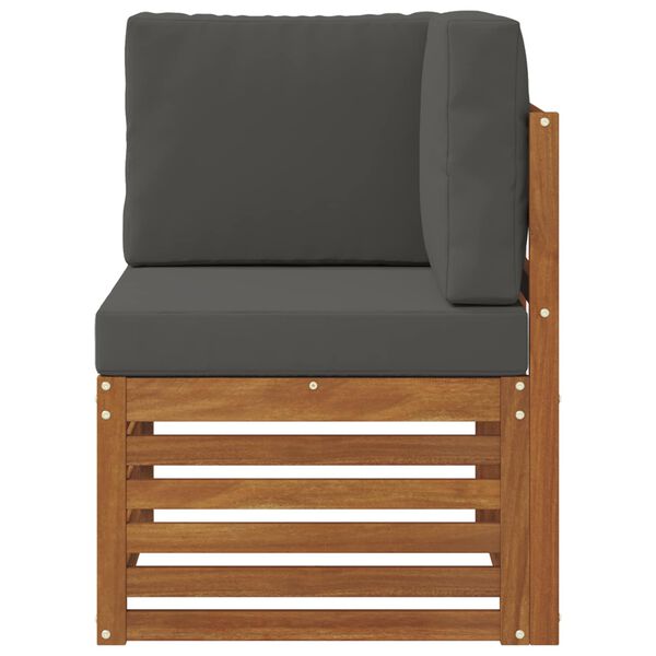 vidaXL &Uacute;ti Hornsofa Hrein akas&iacute;utr&eacute; N&aacute;tt&uacute;rulegur