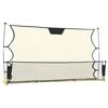 vidaXL F&oacute;tboltanet Svart og Gult 183x85x120 cm P&oacute;l&yacute;ester