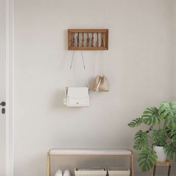 vidaXL Hangari Br&uacute;nn 50 x 11 x 25 cm Eika