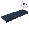 vidaXL Stigamottur sj&aacute;lfl&iacute;mandi 5 stk 65x21x4 cm antras&iacute;tgr&aelig;nar r&eacute;tthyrndar br&uacute;nir