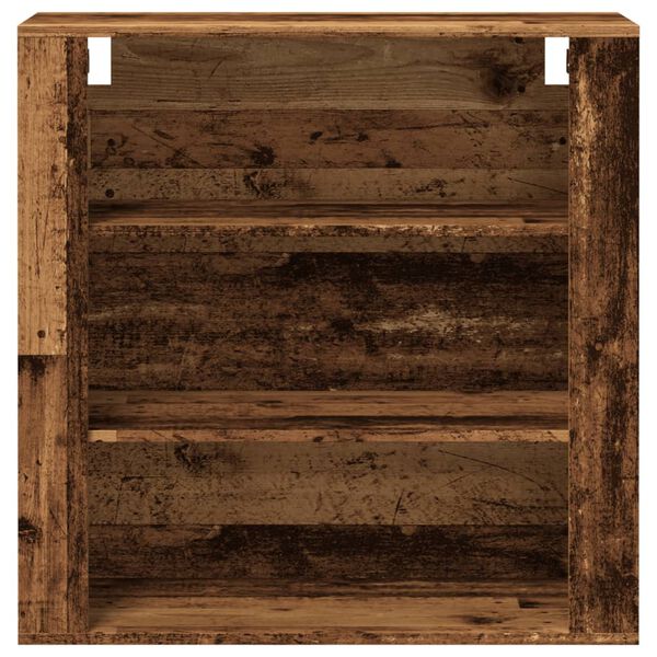 vidaXL Veggskápur Old Wood 80x33x80 cm Engineered Wood