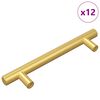 vidaXL Sk&aacute;p handfang 12 pcs gold 150 mm Ry&eth;fr&iacute;tt St&aacute;l