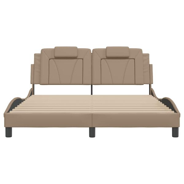 vidaXL R&uacute;mgrind Viana &aacute;n D&yacute;nu Mj&oacute;lkurkaffilita&eth; 160x200 cm Gervile&eth;ur