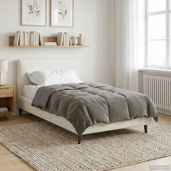 vidaXL Full &aacute;rs d&yacute;na S&iacute;&eth;la&eth; Lj&oacute;sgr&aacute;r 155 x 220 cm M&iacute;kr&oacute;f&iacute;ber