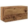 vidaXL Ba&eth;herbergi Veggsk&aacute;pur Old Wood 60x25x30 cm Engineered Wood