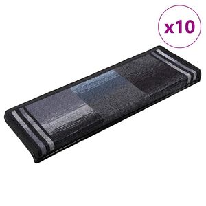 vidaXL &THORN;repamottur Sj&aacute;lfl&iacute;mandi 10 stk. 65x21x4 cm Svartar og Gr&aacute;ar